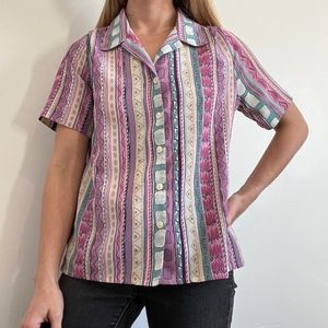Vintage, fun pattern button down